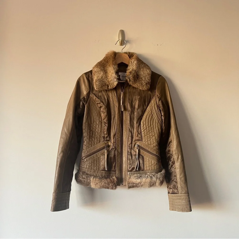 Cache olive Vintage Goat leather jacket size 2​​